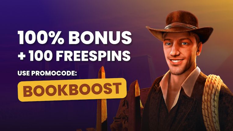 BOOKBOOST Bônus – 100 % até 500 € + 100 Giros Grátis