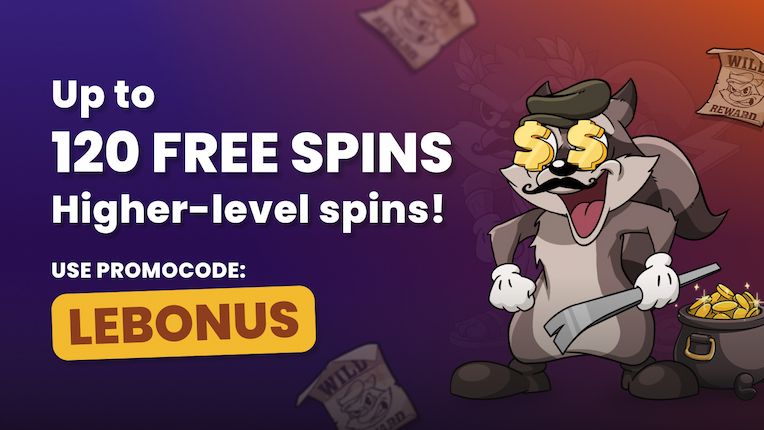 LEBONUS: 120 Free Spins on Hacksaw