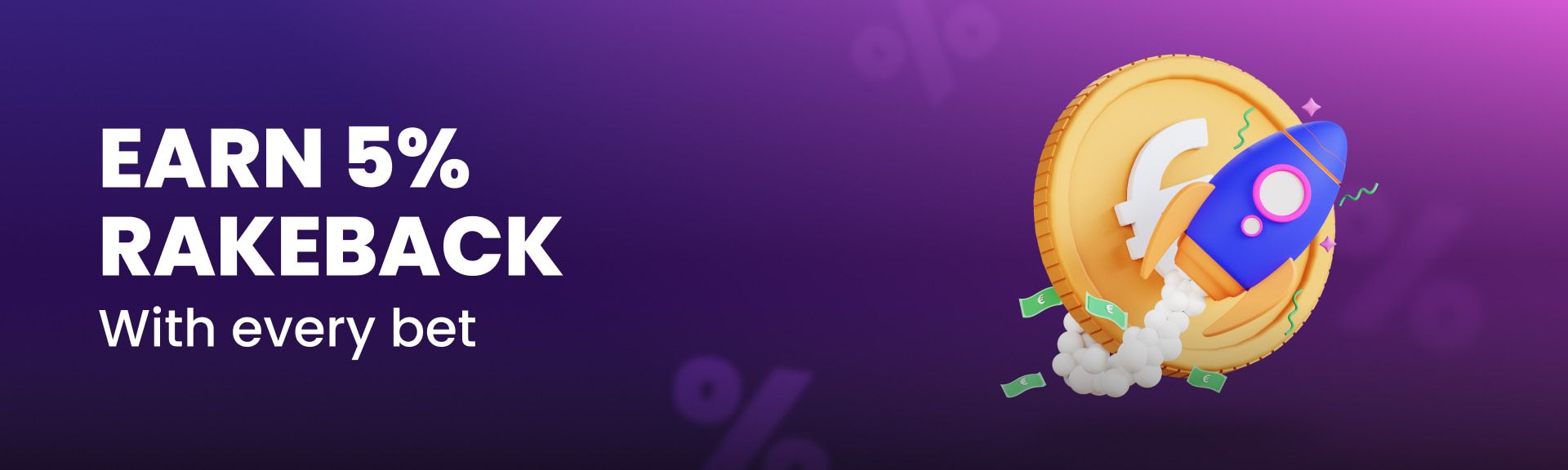 Rakeback – 5% Every Bet