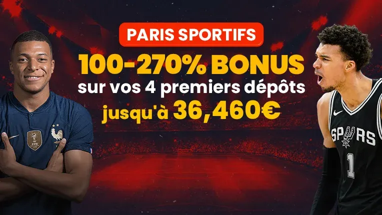 Bonus Sport – Jusqu’à 270%